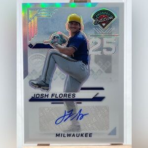 Josh Flores Prospect Sticker Auto